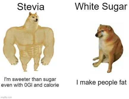 Stevia Vs White Sugar Meme